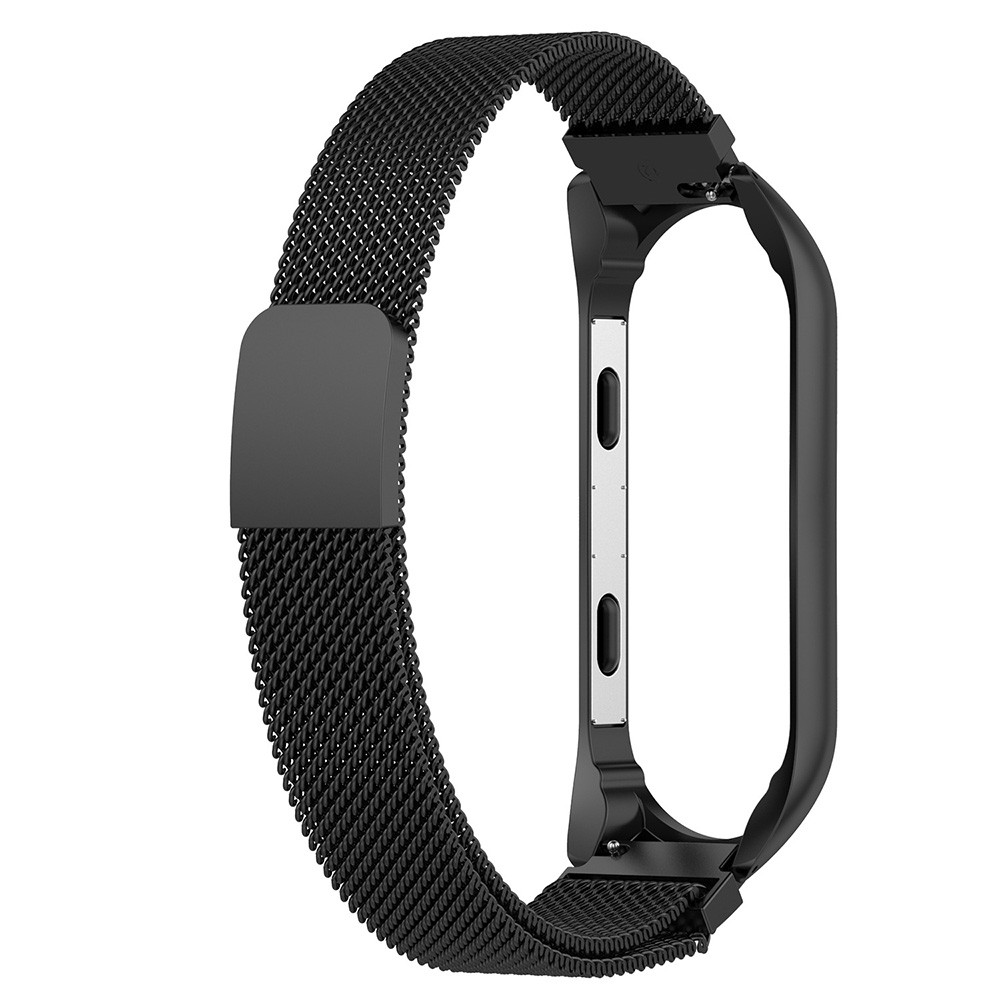 XIAOMI Dây Đeo Thay Thế Chất Liệu Thép Không Gỉ Thiết Kế Mắt Xích Cho Mi Band 3 4 3