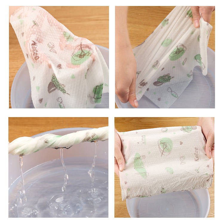 [Size Lớn] 1 Cuộn Giấy Lau Bếp Đa Năng 25x25cm Có Thể Giặt Được - Dumi Shop