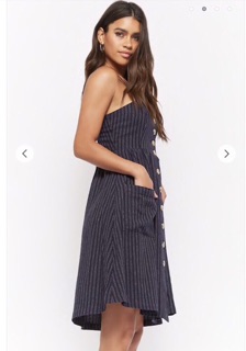 Đầm linen sọc