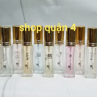 Ống test nước hoa LUA đủ 11 mùi - ống xịt 10ml
