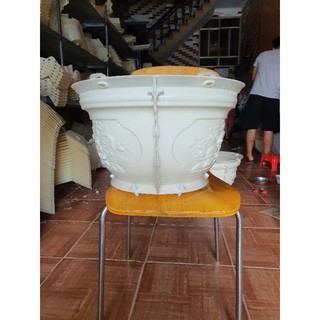 khuôn chậu cáy cảnh tròn đường kính 50cm