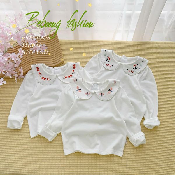 (XẢ LỖ SZ 80) Áo bé gái dài tay cotton Beboong cổ thêu siêu xinh.