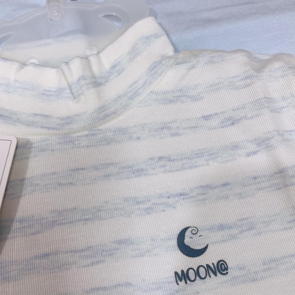 Áo dài tay giữ nhiệt cổ 3p vải petit Moon@ siêu mềm co giãn 4 chiều cho bé 9-36 tháng 2022