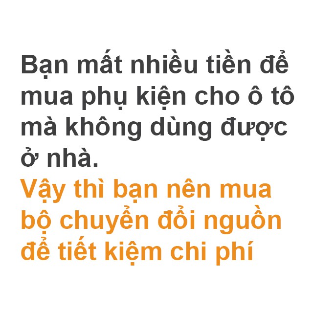 Bộ chuyển đổi nguồn từ 220V sang 12V-5A-60W cắm tẩu ô tô - để dùng thiết bị xe hơi tại nhà