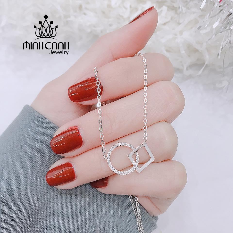 Dây Chuyền Bac Ta Vuông Tròn - Minh Canh Jewelry