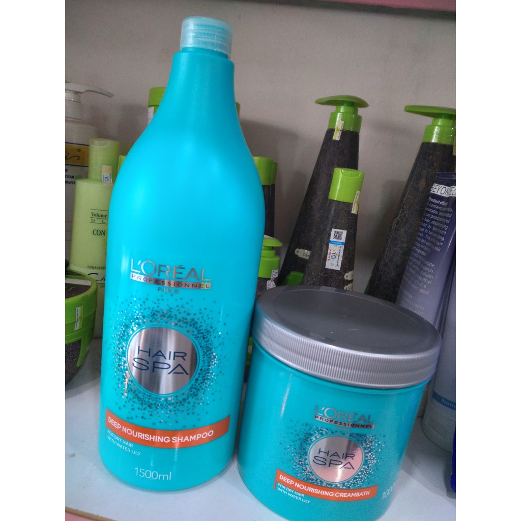 COMBO GỘI HẤP SIÊU MỀM MƯỢT LOREAL HAIR SPA 1500ML