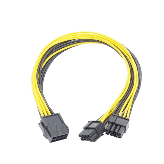 Cáp chia nguồn Card VGA 8Pin ra 2 x 8Pin  mới