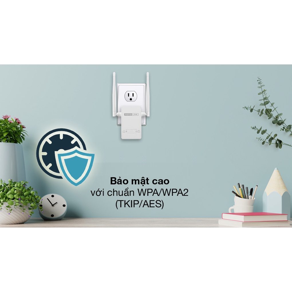 [Mã BMBAU50 giảm 10% đơn 99k] Repeater wifi Totolink EX200_V2 - Thiết bị mở rộng Wi-Fi chuẩn N 300Mbps