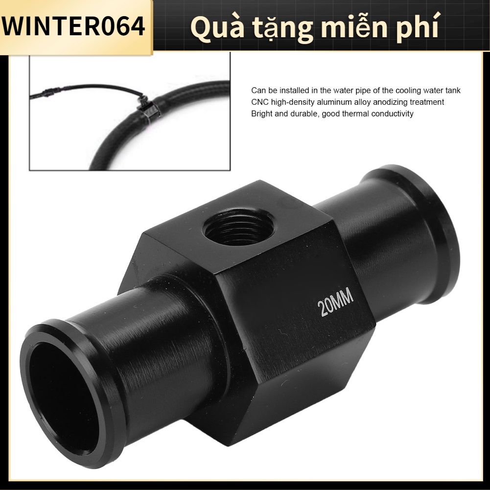 Bộ điều hợp nhiệt độ nước Cảm biến đo kết nối 3 chiều Sửa đổi xe máy Winter064