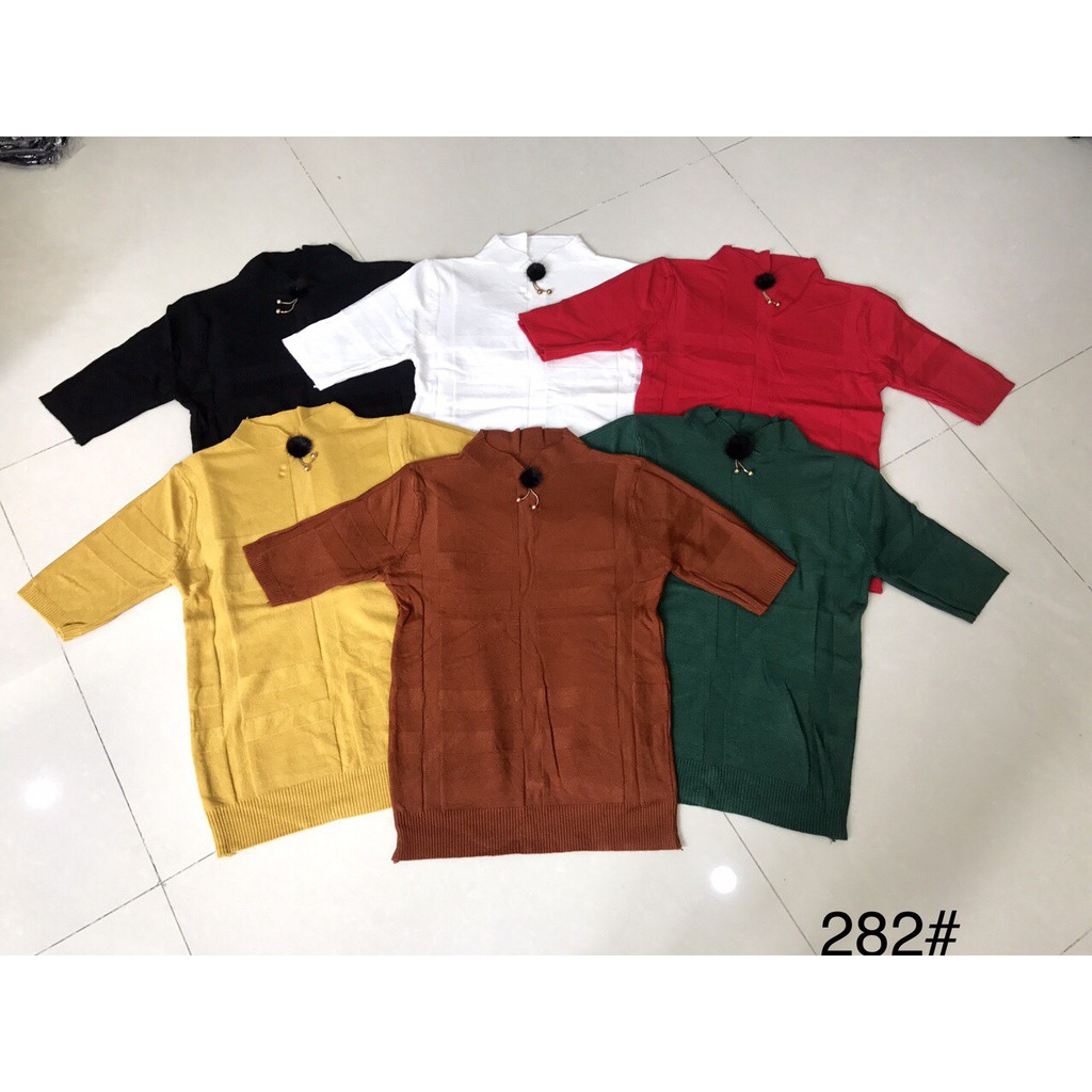 G11. 282. ÁO LEN CỖ BÔNG
