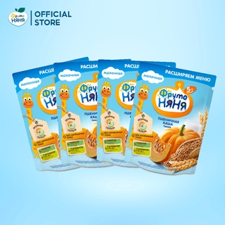 Combo 4 Gói Bột ăn dặm lúa mì bí đỏ Fruto Nyanya 200g/gói