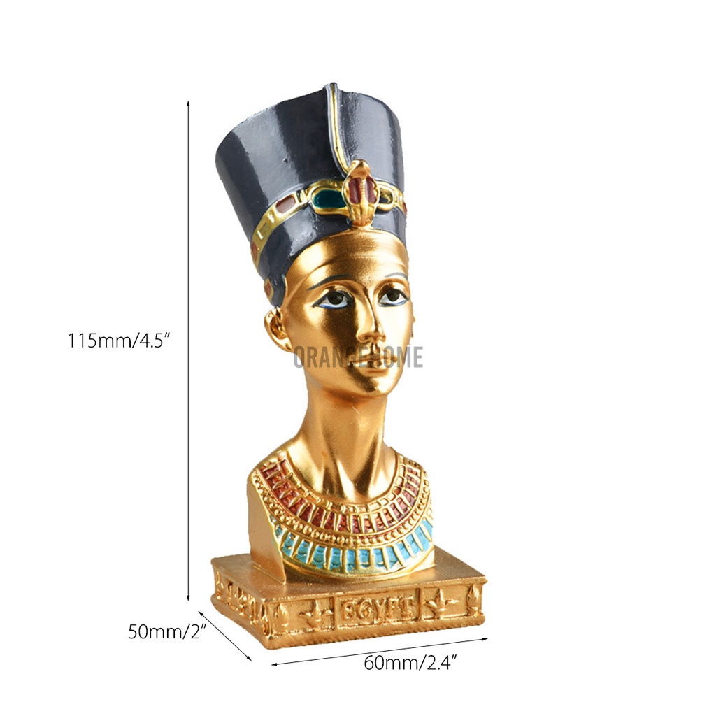 Tượng Pharaoh Ai Cập Cổ Đại 4.5 '' Trang Trí Nhà Cửa