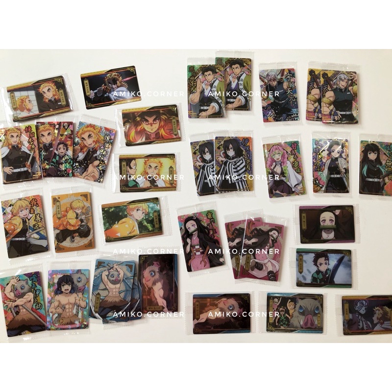 Lẻ card metal KNY Kimetsu no Yaiba hàng chính hãng kèm sleeve