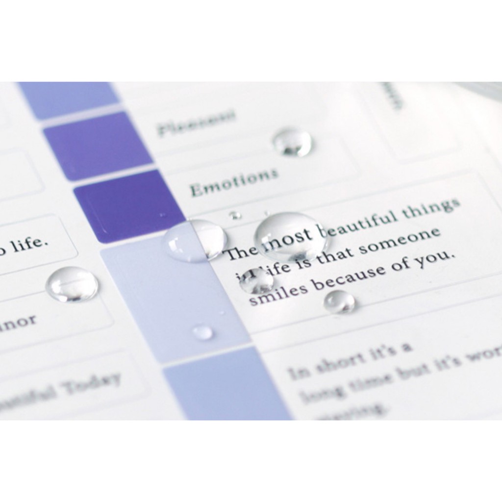 Bộ 3 tấm sticker Cardlover Color mood hình dán trang trí sổ tay | BSB241