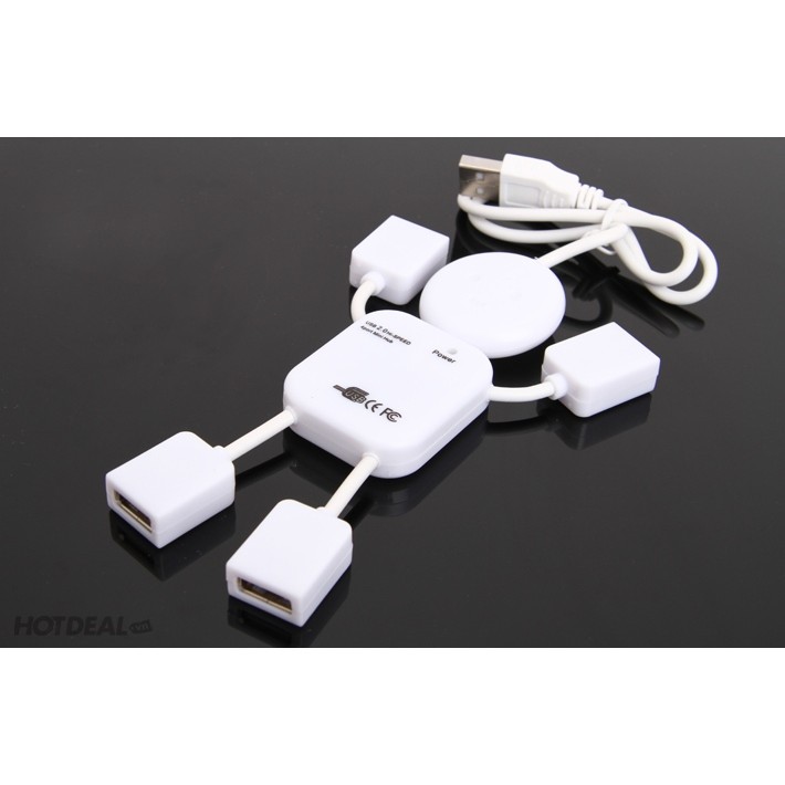Chia Cổng USB Robot Big-A2267 (Trắng)