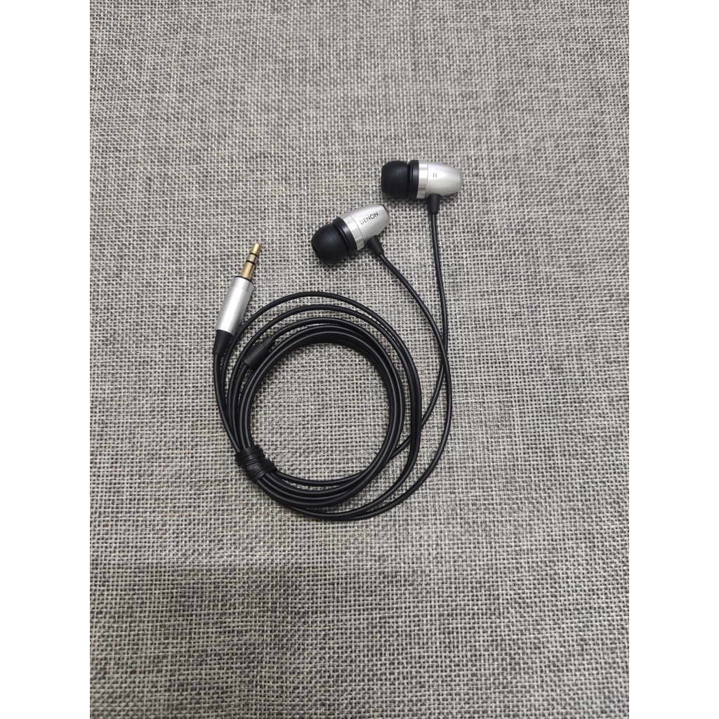 Puki shop / Tai nghe nhét tai denon c700 nobox tặng dây da quấn cố định tai nghe - Hàng chính hãng - Ảnh Thật Tự Chụp