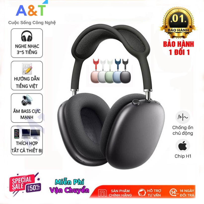 🌟🌟SIÊU HÓT 2021 🌟🌟Tai Nghe Bluetooth Chụp Tai Chống Ồn AirPods Max P9 - BẢO HÀNH ĐỔI MỚI A_Tstores