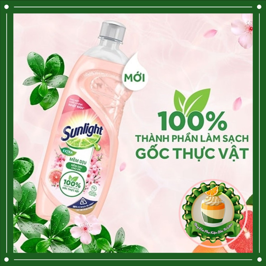 Nước Rửa Chén Sunlight Mềm Dịu (750ml) - [Mềm Dịu Cho Da]