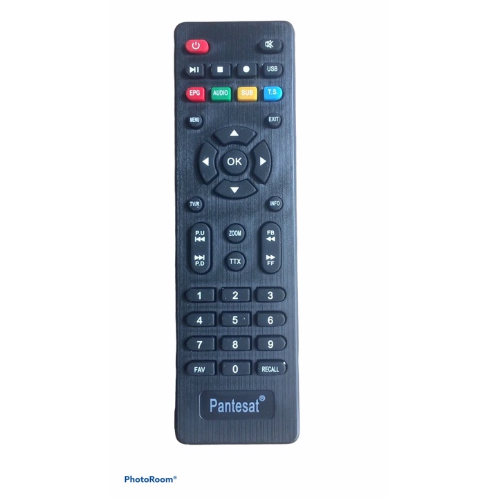 Điều khiển Pantesat - Tặng kèm pin - Remote đầu thu Pantesat loại tốt chất lượng cao