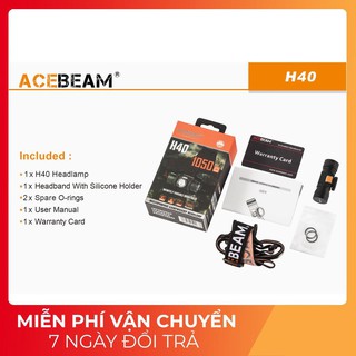 ĐÈN PIN ĐEO ĐẦU ACEBEAM H40
