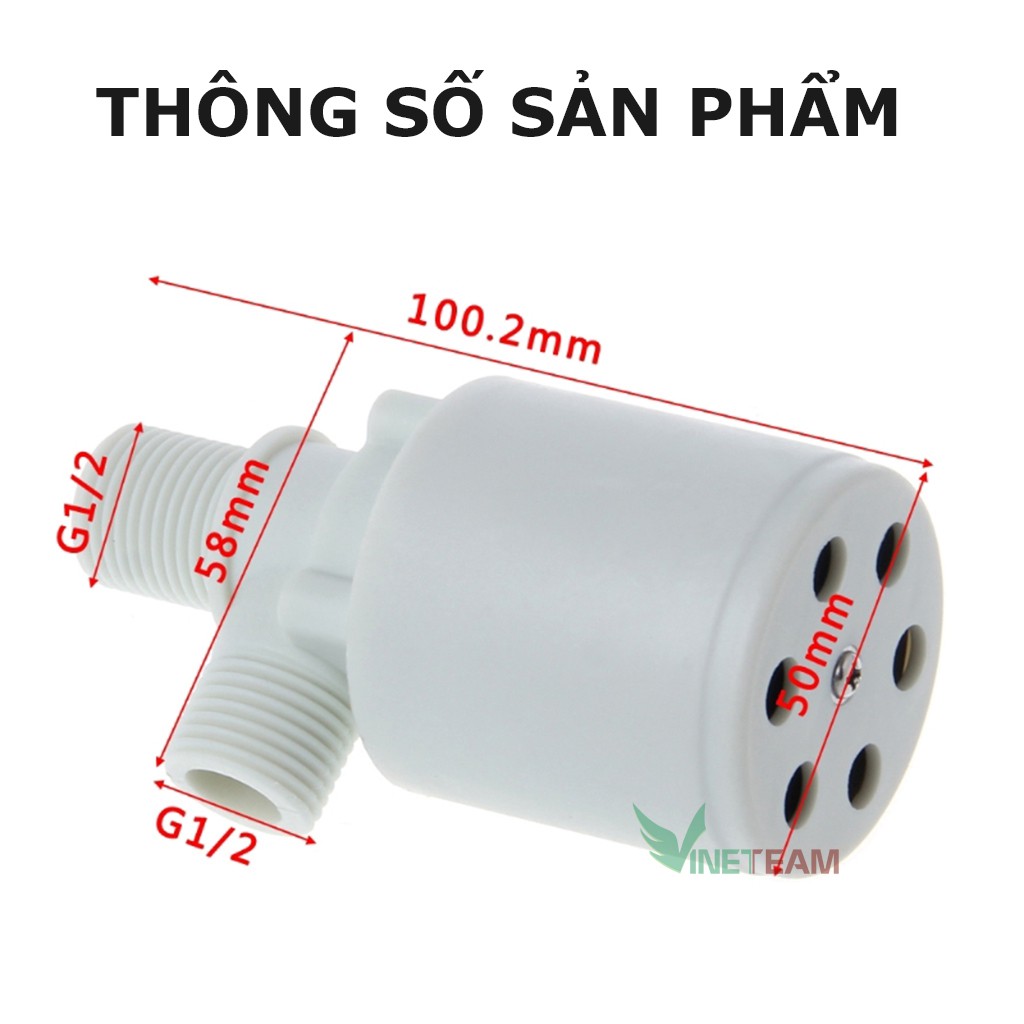 Phao cơ tự động đứng ✔Phao Cơ Thông Minh thế hệ mới tự ngắt khi đầy bồn tặng kèm băng tan,ống cút -dc4222