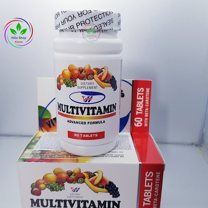 Viên uống vitamin tổng hợp và khoáng chất VH-MULTIVITAMIN của mỹ hộp 60 viên DATE 2023