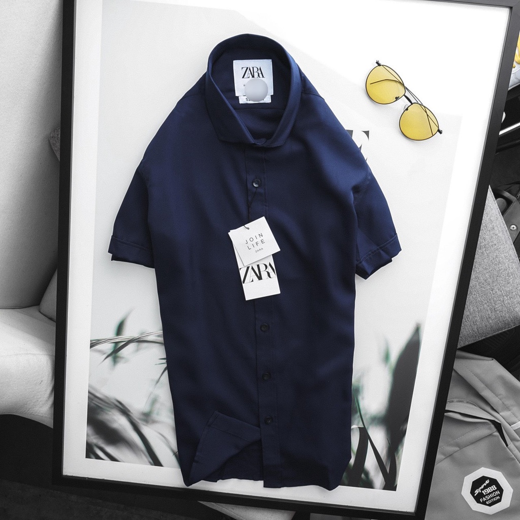 Áo sơ mi nam tay ngắn Zara VNXK chất kate cao cấp | BigBuy360 - bigbuy360.vn