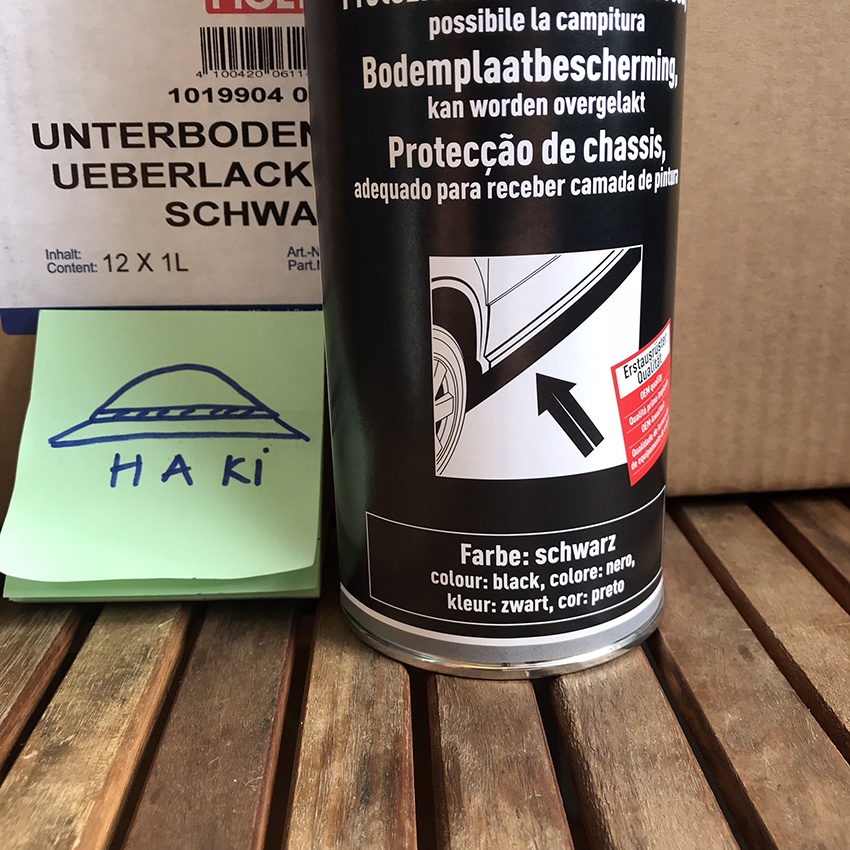 Chai sơn phủ gầm ô tô (xịt phủ gầm ô tô) chống rỉ sét Liqui Moly 1L màu đen nhập Đức