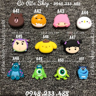 (ẢNH THẬT) - JIBBITZ-Charm-sticker-icon Nút cài trang trí dép Cute (Mã: A41-A60) . Hàng sẵn, ship từ 10 con