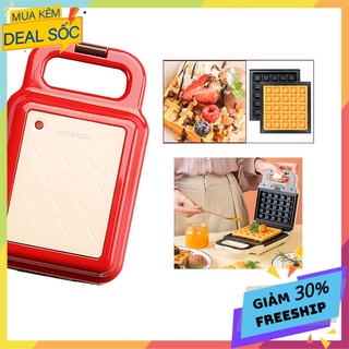 Máy nướng bánh khuôn waffle, bánh kẹp tổ ong, bánh cá, Sandwich chính hãng Torsom