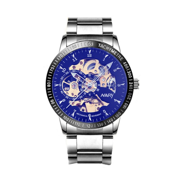 Đồng hồ nam cơ Nary chống nước chính hãng dây thép không rỉ SP609 (Nhiều màu) | BigBuy360 - bigbuy360.vn