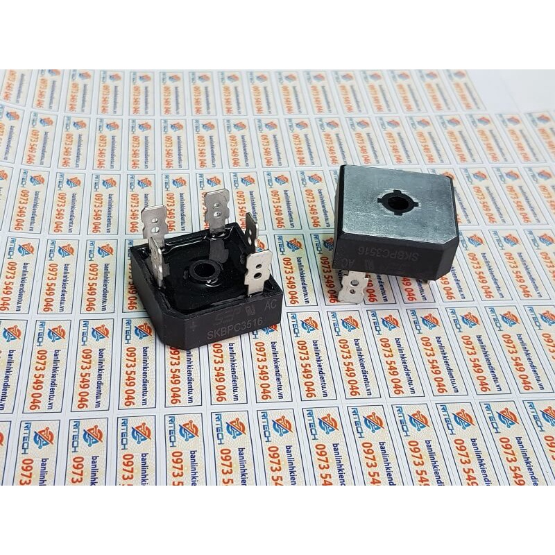 ​SKBPC3516 Diode chỉnh lưu cầu 3 pha 35A 1600V chân dẹt