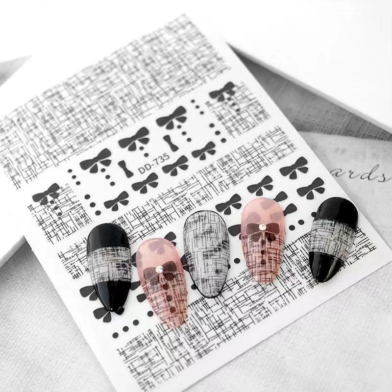 Sticker 3d dán móng tay nail thương hiệu hot mới