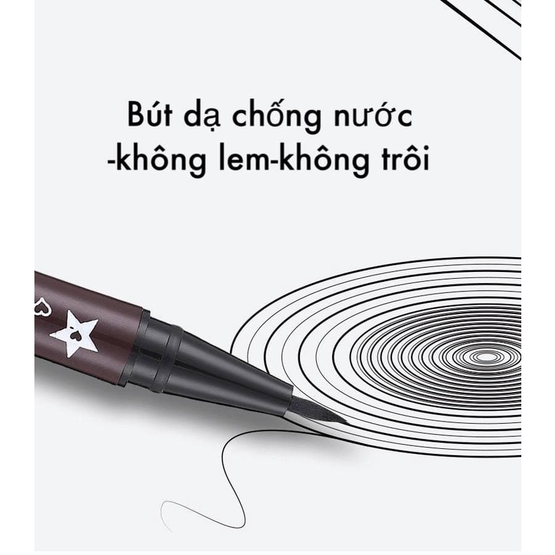 Bút kẻ mắt dạng lỏng chống thấm nước và mồ hôi lâu trôi hiệu quả dễ sử dụng