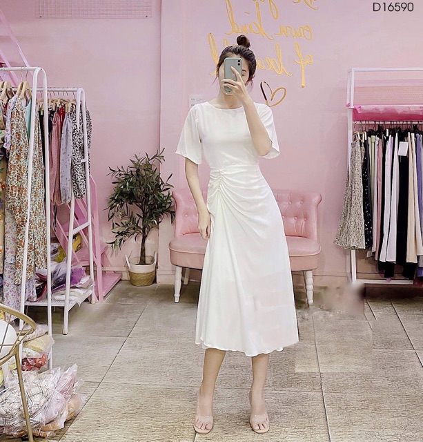 Đầm xoè nhún eo chuổi | BigBuy360 - bigbuy360.vn