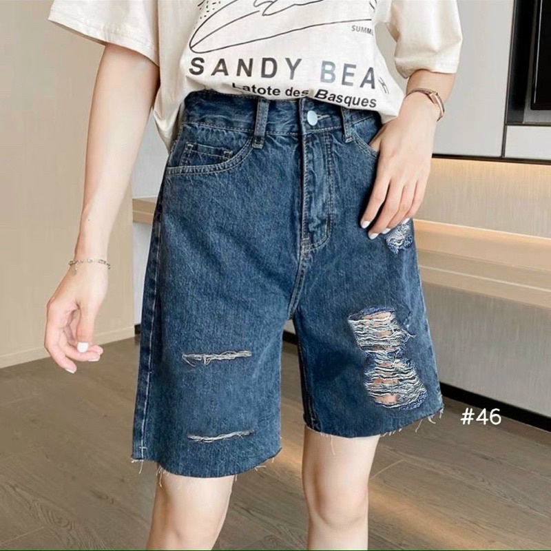 quần ngố jeans rách bigsize