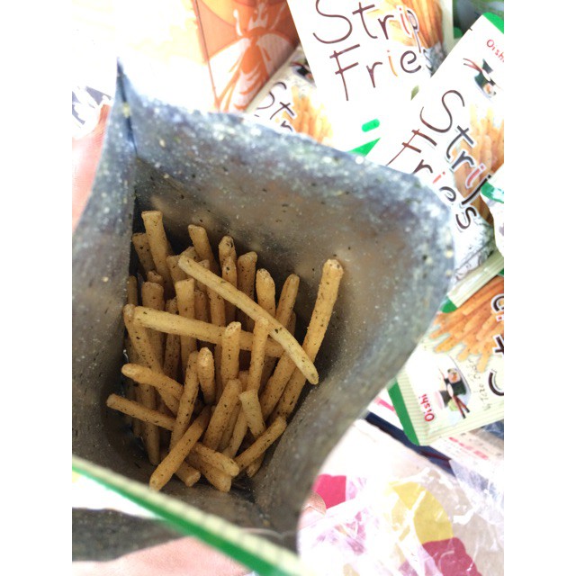 Khoai tây que Oishi tảo biển Strip Fries 27g mới siêu ngon