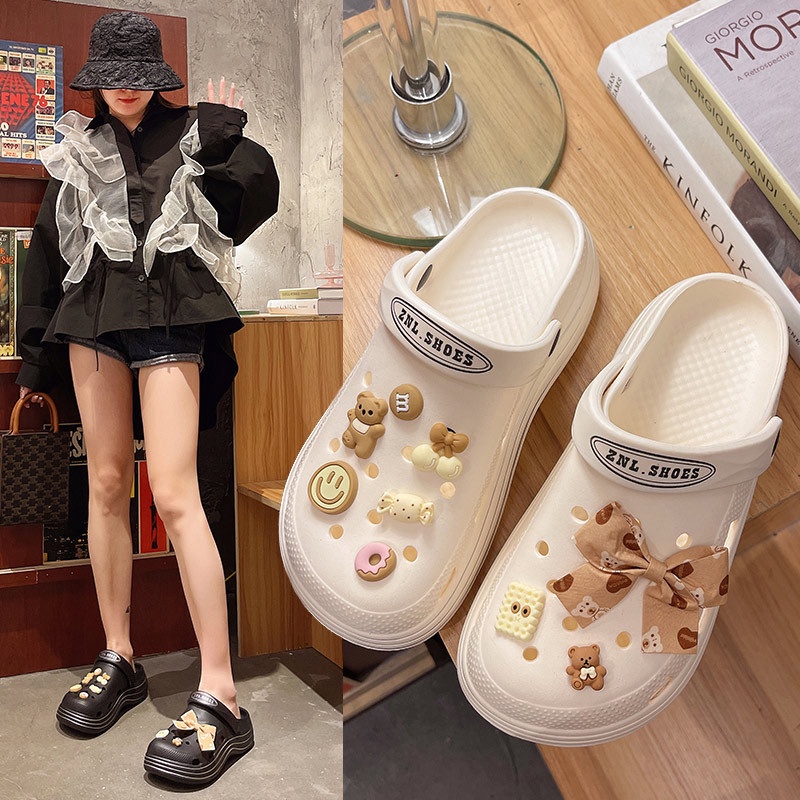 Sục nữ đế cao 5cm - Chất liệu EVA mềm, nhẹ, Tặng kèm Jiibbitz Ngộ nghĩnh