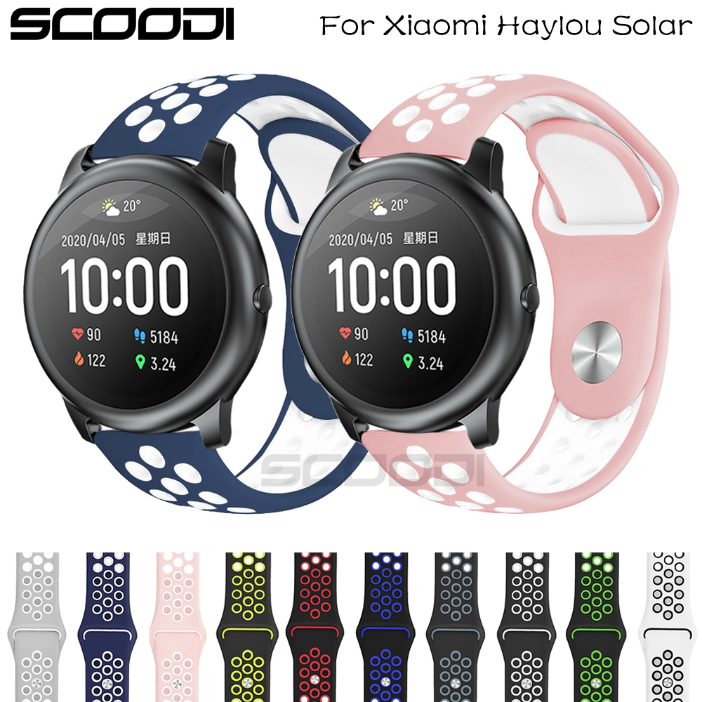 Dây đeo Silicon cao cấp thay thế cho đồng hồ thông for Xiaomi Haylou solar LS05 /RT LS05S Watch Band