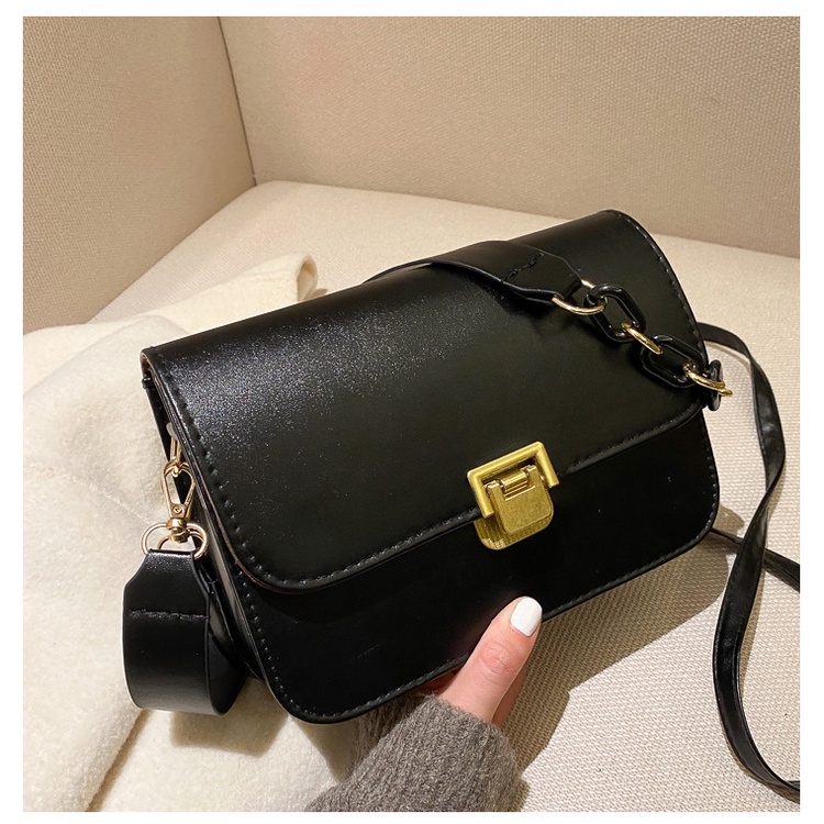 Túi đeo vai hình vuông cỡ nhỏ thiết kế đơn giản phong cách retro mới 2021