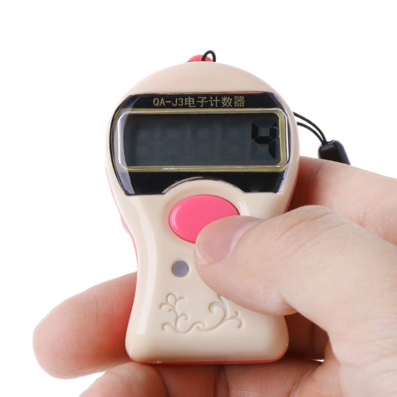 lucky*0-99999 Digital Tally Counter LCD Electronic Manual Clicker ABS Finger Counter