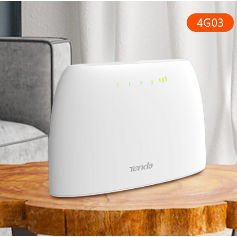 Bộ Phát WIFI Không Dây 4G/ 3G LTE - TENDA 4G03 (1 Cổng LAN ) - MIXIE  (3 Cổng WAN + 4 Râu Anten) - Chính Hãng