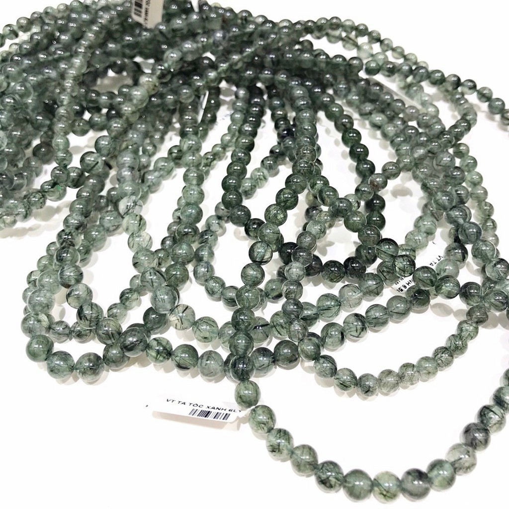 Vòng tay TA Tóc Xanhquấn 3 vòng chuẩn thiên nhiên may mắn, tài lộc VT200 - Hợp mệnh Mộc, Hỏa
