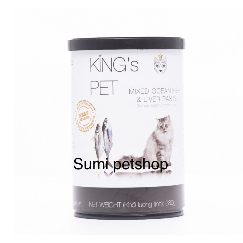 380gr Pate Hỗn hợp cá King’s Pet-Thức ăn cho chó mèo