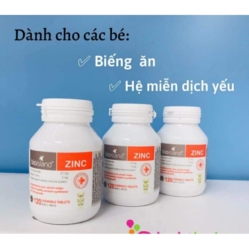 Kẽm Zin C Bio Island của úc hộp 130 viên date 2024