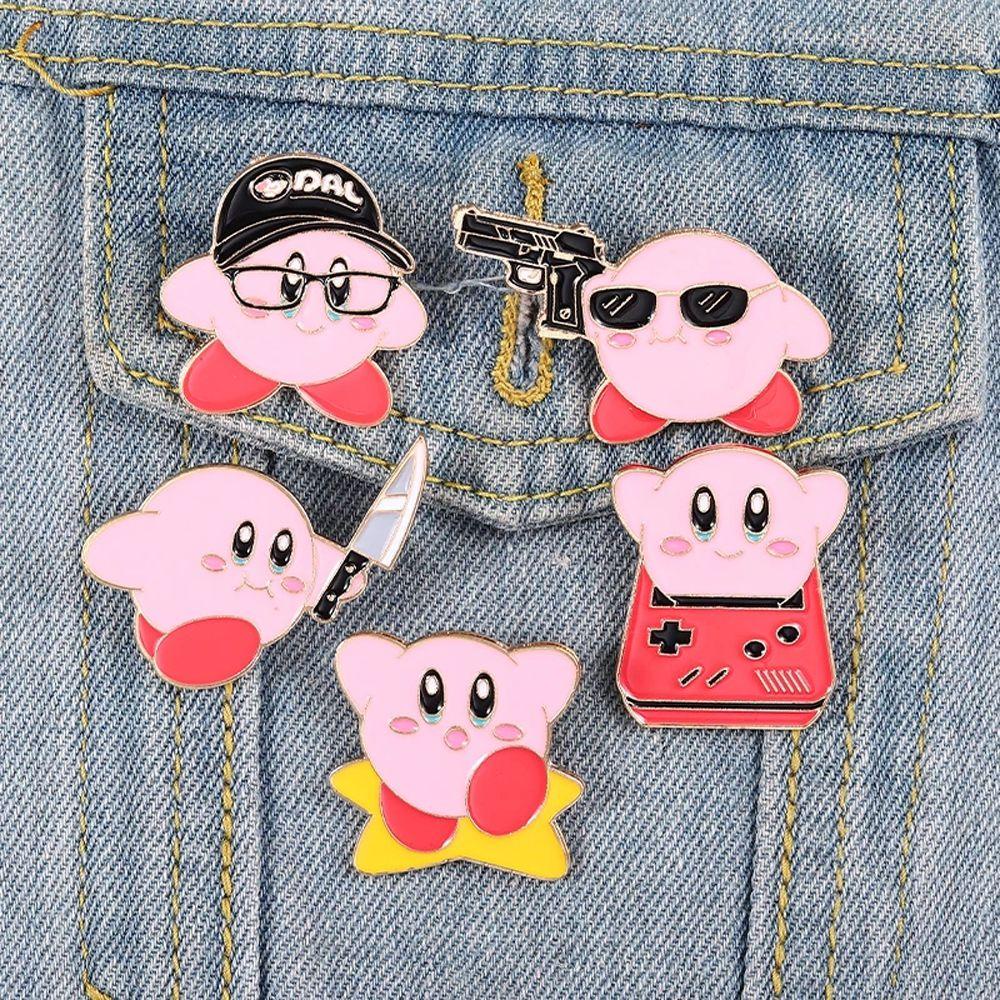 Huy Hiệu Cài Áo Hình Kirby Hoạt Hình 1 Kirby Dễ Thương