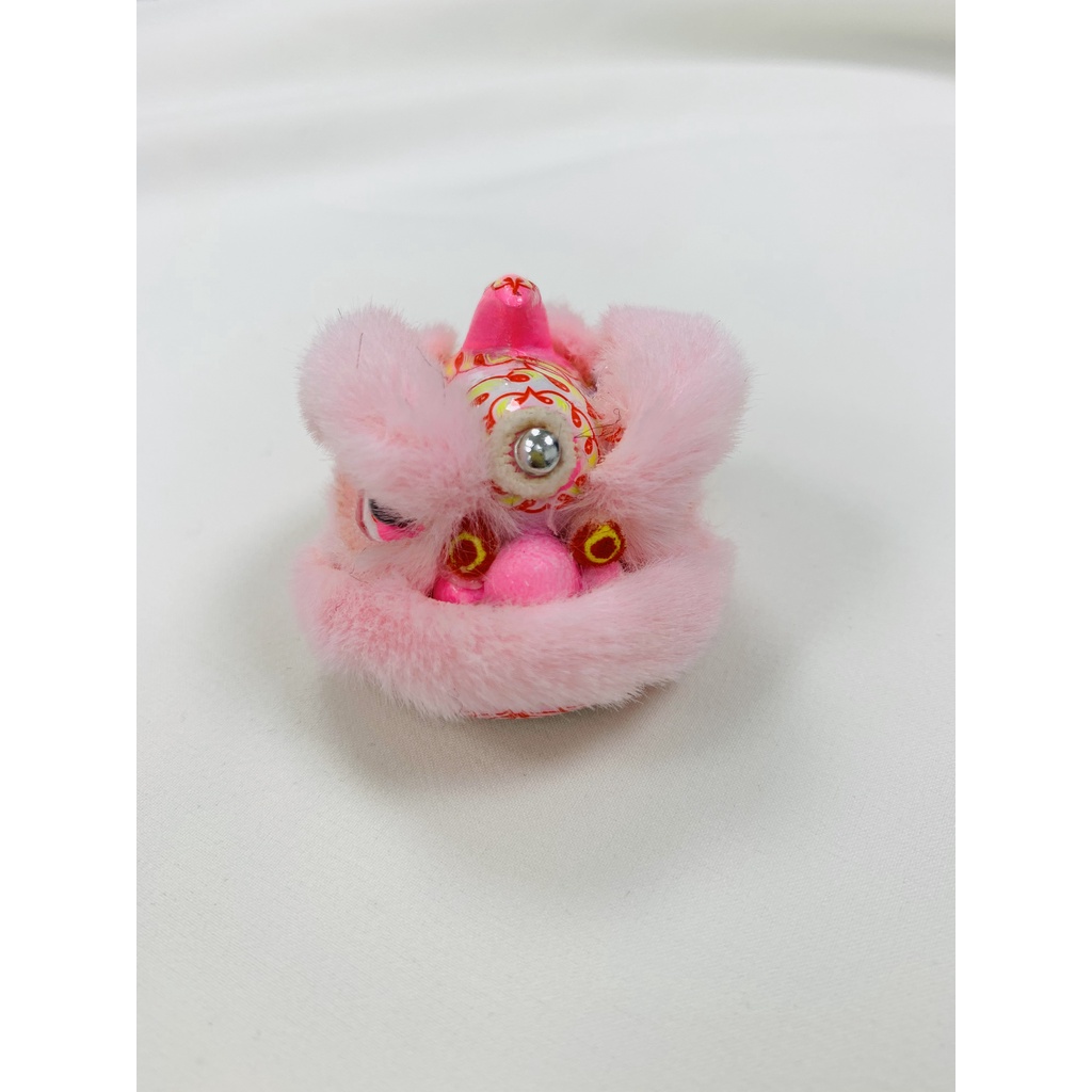 毛毛-粉色 Móc Khóa Resin Hình Sư Tử Nhảy Múa Thời Trang