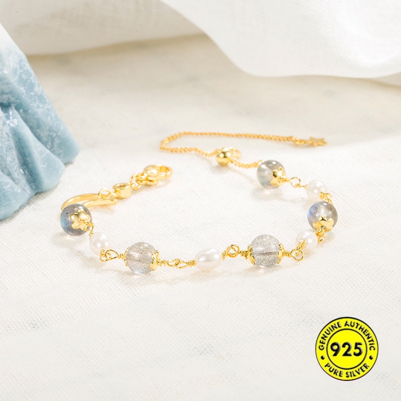 Vòng tay ngọc trai opal 18k cho nữ