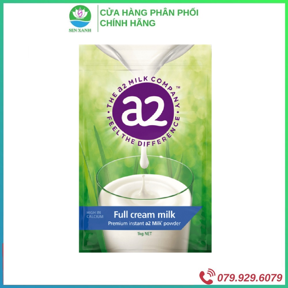 [SenXanh Emart] Sữa Bột A2 Túi Sữa Bột Nguyên Kem A2 - Sữa Úc Nhập Khẩu - 1Kg