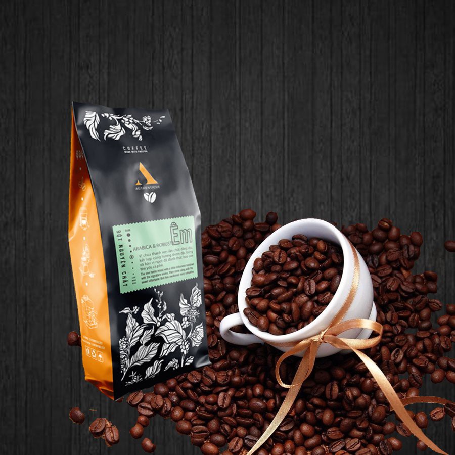 Cà phê ÊM 100gr - Robusta & Arabica - Rang xay nguyên chất - Chua thanh, hậu vị ngọt | Êm Coffee